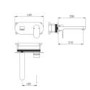 Wall Mounted Nickel Basin Mixer Tap - Hue