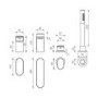 Nickel Bath Shower Mixer Tap - Hue