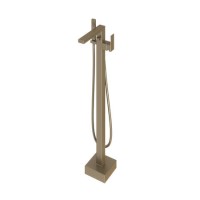 Nickel Freestanding Bath Shower Mixer Tap - Lex