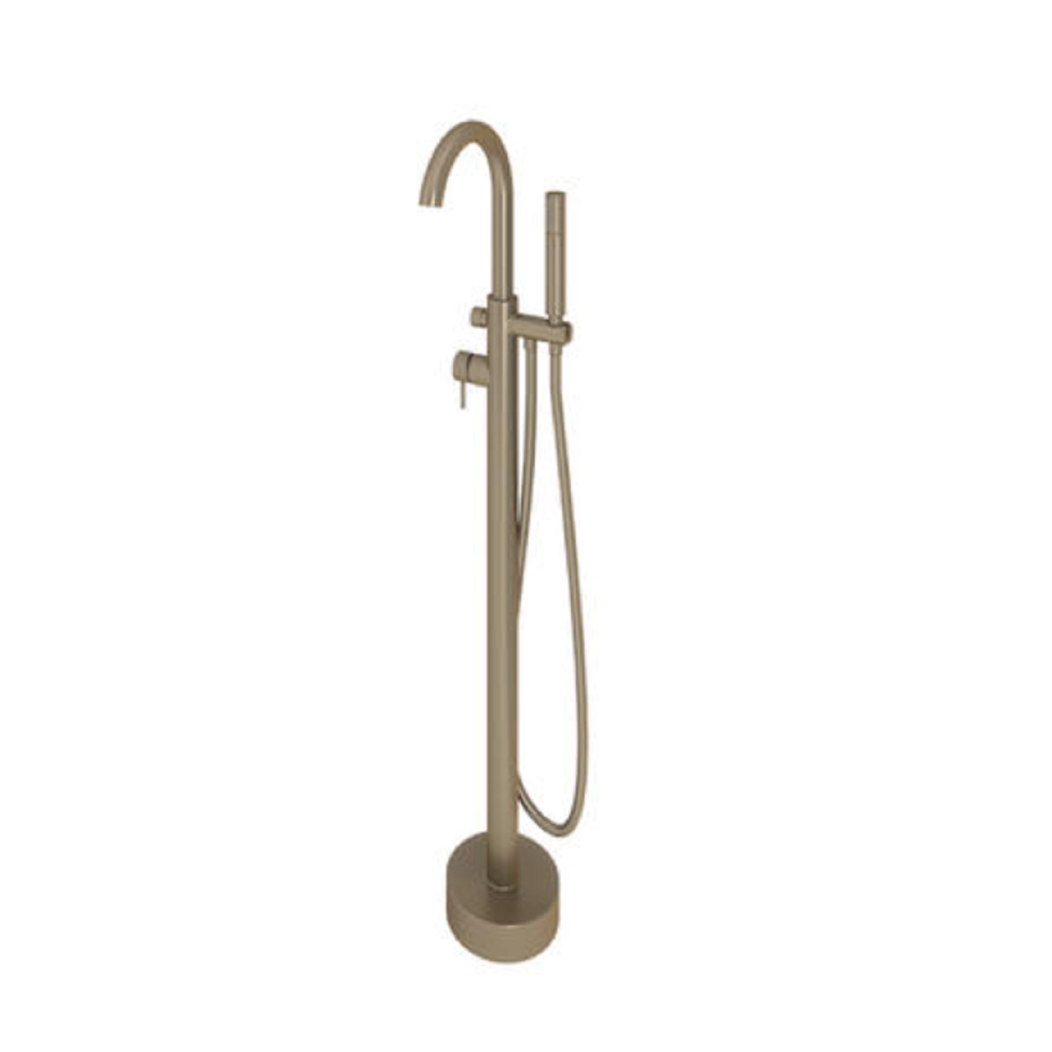 Kuro Brushed Nickel Freestanding Bath Shower Mixer Tap