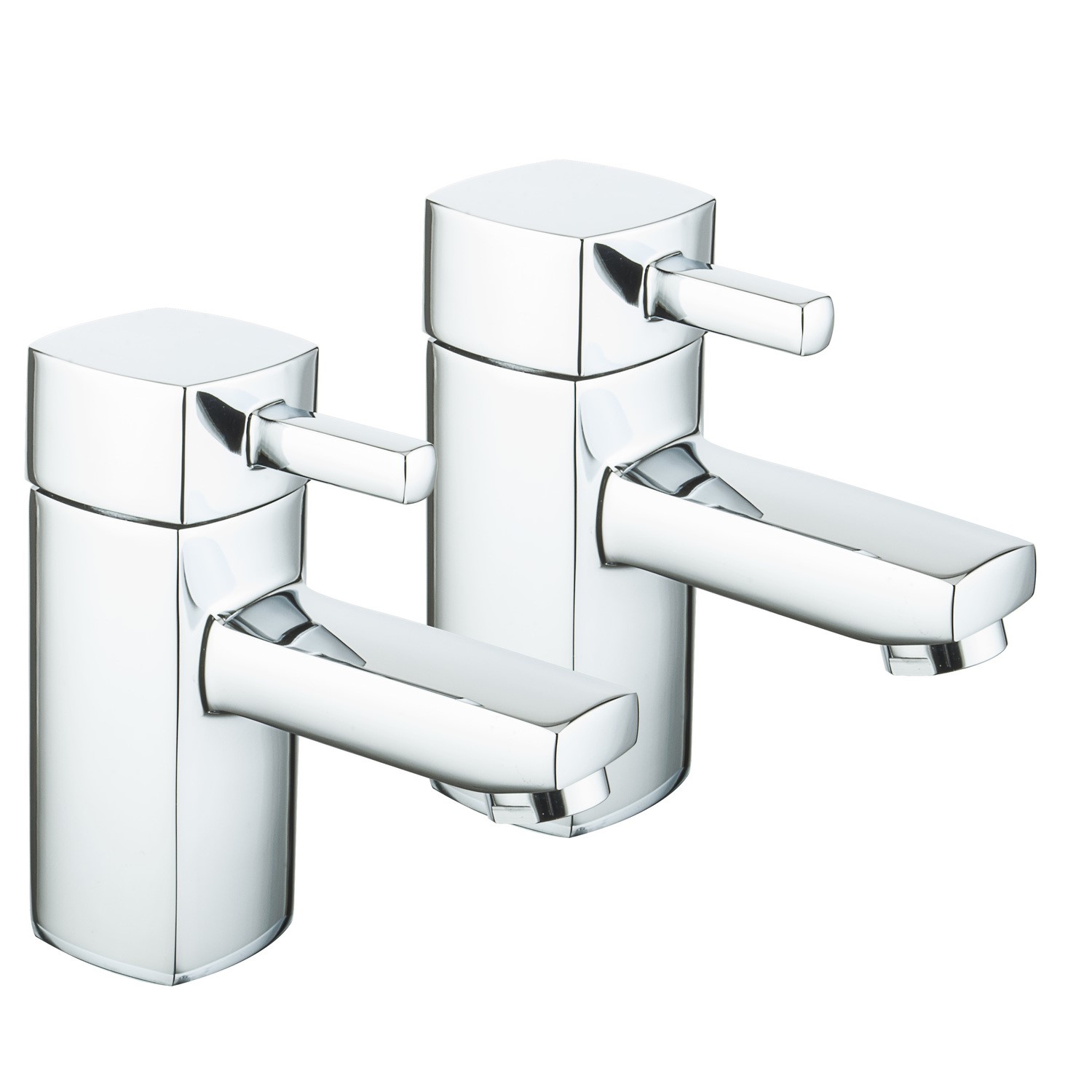 Chrome Bath Pillar Taps - Form