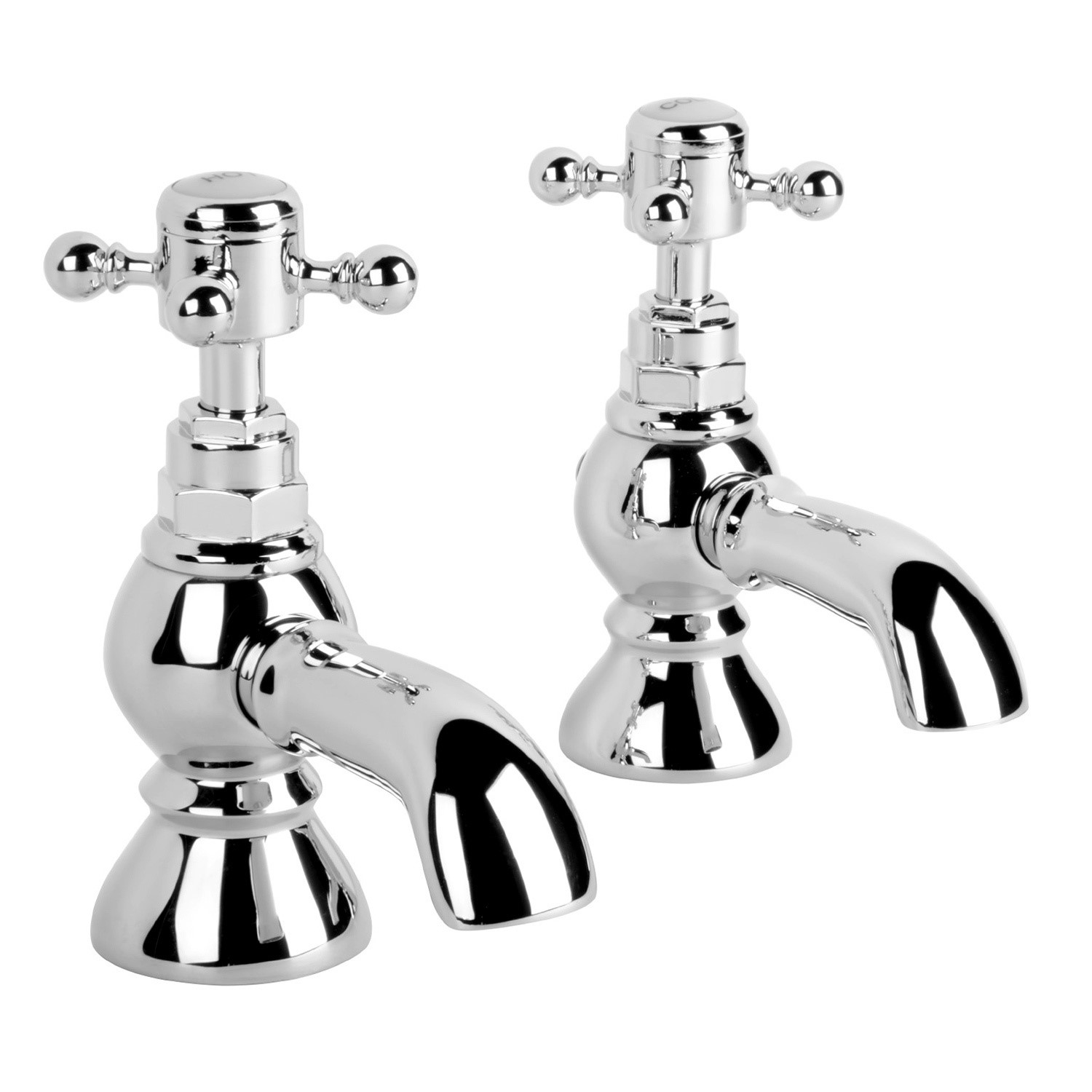 Chrome Basin Pillar Tap - Oxford