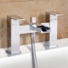 Chrome Waterfall Bath Shower Mixer Tap - Quadra
