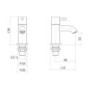 Chrome Bath Pillar Taps - S9