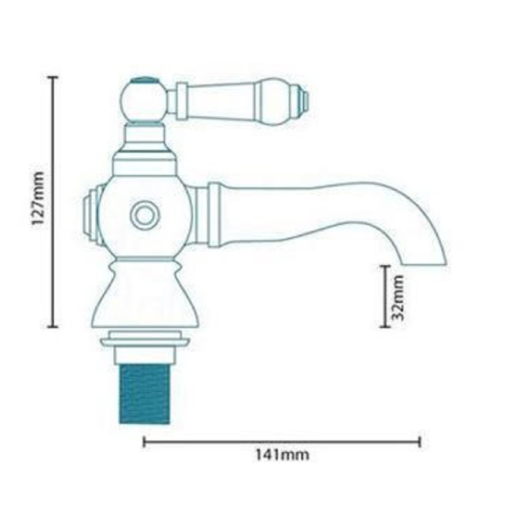 Chrome Bath Mixer Tap - Cambridge