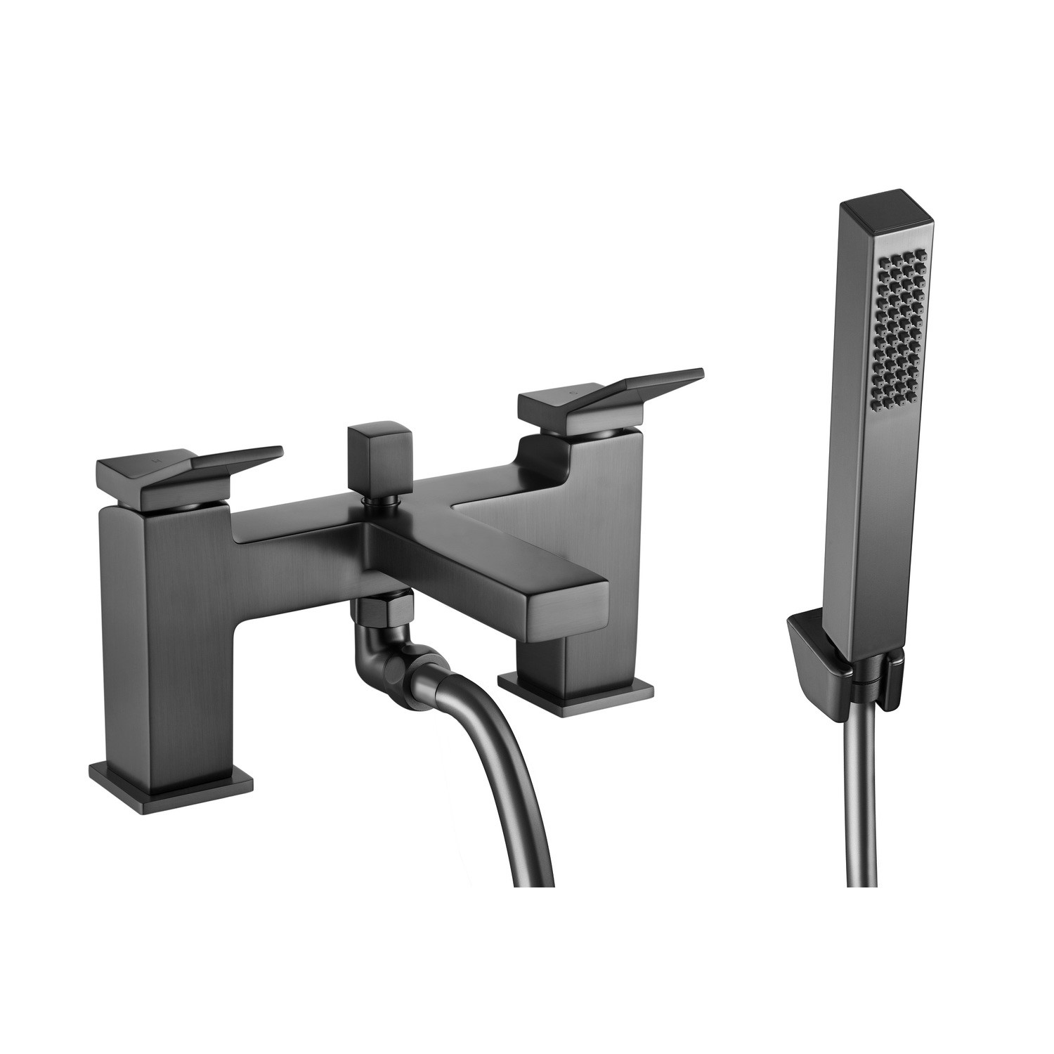 Gunmetal Bath Shower Mixer Tap - Maxton