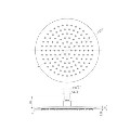 250mm Chrome Ultra Slim Round Rainfall Shower Head