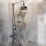 Chrome Traditional Thermostatic Mixer Shower with Round Overhead & Hand Shower - Camden