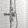 GRADE A2 - Traditional Exposed Thermostatic Shower Set Chrome - Camden