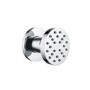 Chrome Concealed Shower Mixer with Triple Control & Square Wall Mounted Head, Handset and Body Jets - Flow