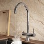 Chrome 3 in 1 Instant Boiling Hot Kitchen Mixer Tap with 2.4L Boiler - Pronto Vesta