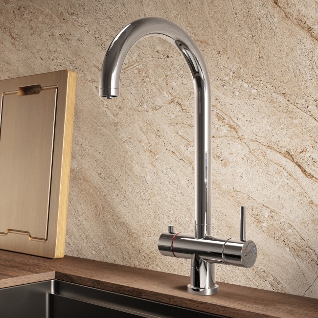 Chrome 3 in 1 Boiling Water Tap - Pronto Vesta BeBa_26792 | Appliances  Direct