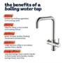 Nickel 3 in 1 Instant Boiling Hot Kitchen Mixer Tap With 2.4L Boiler - Pronto Vesta