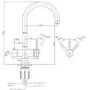Copper 3 in 1 Boiling water Tap - Pronto Vesta  