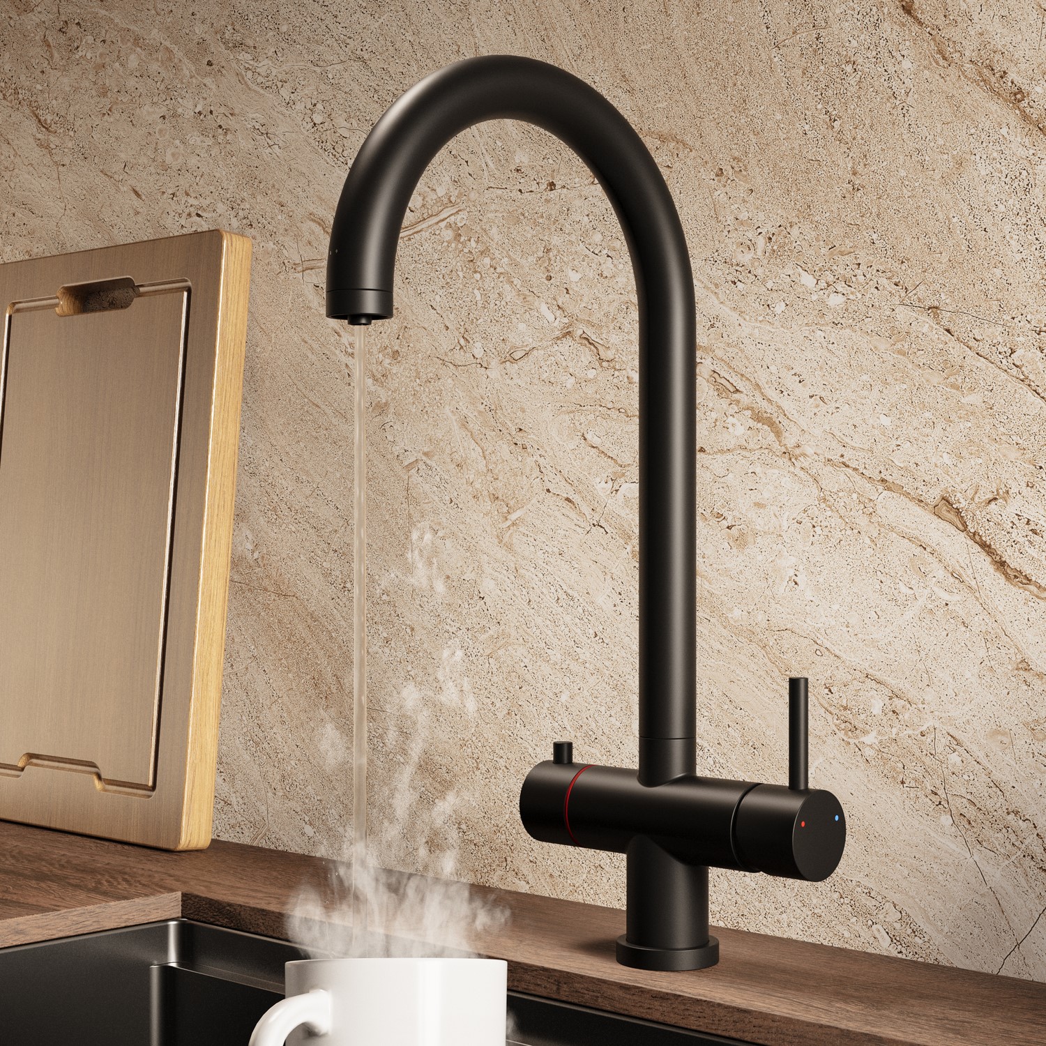 3 1 Boiling Hot Kitchen Mixer Tap Boiler Vesta