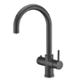 Box Opened Pronto Matt Black Twin Lever 3 in 1 Instant Boiling Water Tap