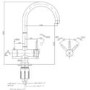 ONLY OPENED - Black 3 in 1 Boiling water Tap - Pronto Vesta