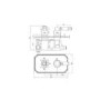 GRADE A1 - Cambridge traditional twin shower valve - 1 outlet