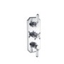 Traditional Three Handle Concealed Thermostatic Mixer Shower with Wall Mounted Shower Head Handset & Bath Filler - Cambridge