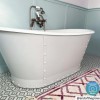 GRADE A2 - Camden Freestanding Bath Double Ended Grey - 1690 x 800mm