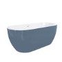 Blue Freestanding Double Ended Bath 1645 x 745mm - Lisbon