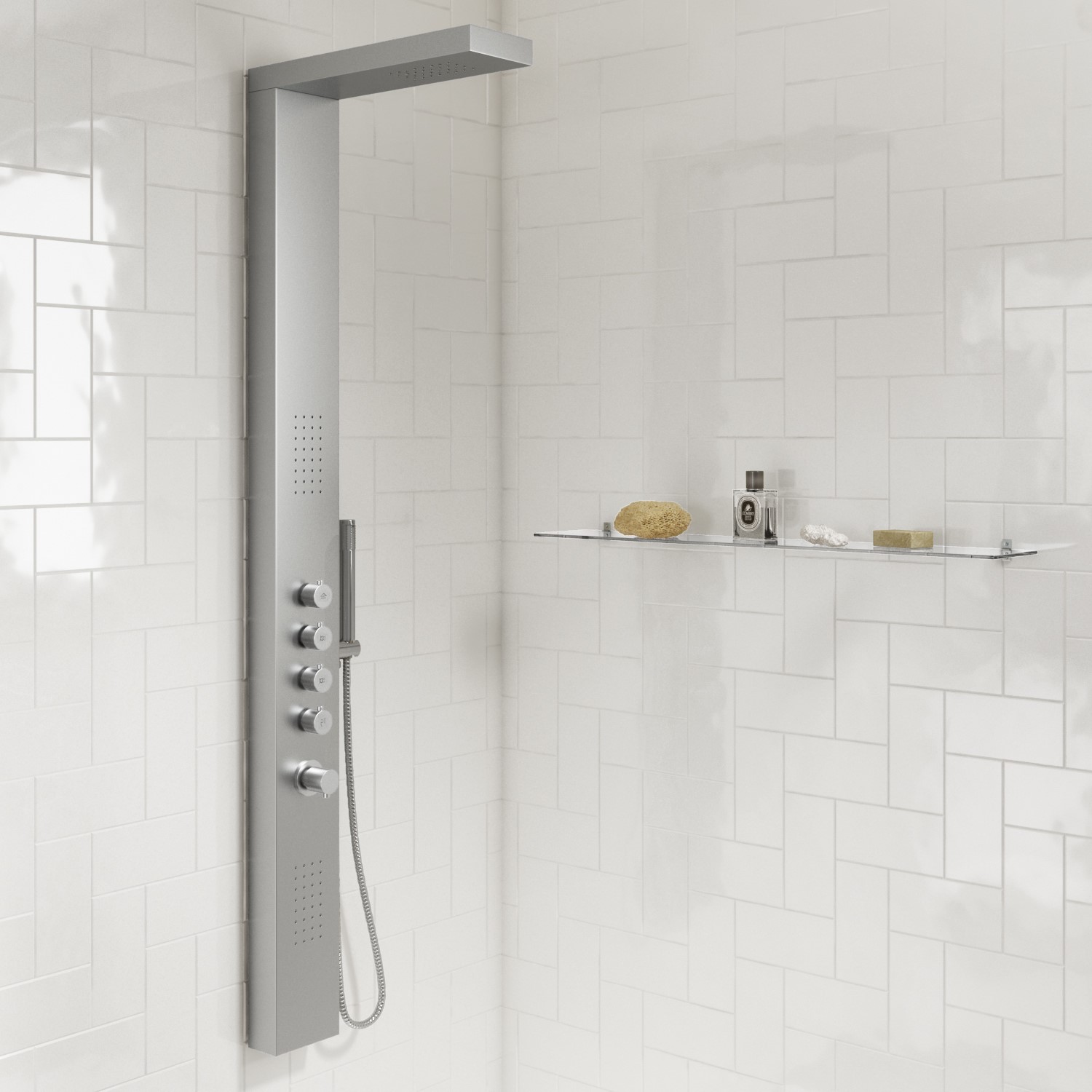 Chrome Thermostatic Shower Tower- Provo