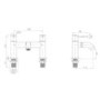 Chrome Bath Mixer Tap - Arissa