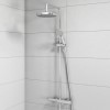 Thermostatic Mixer Bar Shower with Round Overhead &amp; Handset - Koto