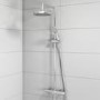 Thermostatic Mixer Bar Shower with Round Overhead & Handset - Koto