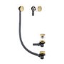 Brushed Brass Easy Clean Click Clack Bath Waste with Overflow - Arissa