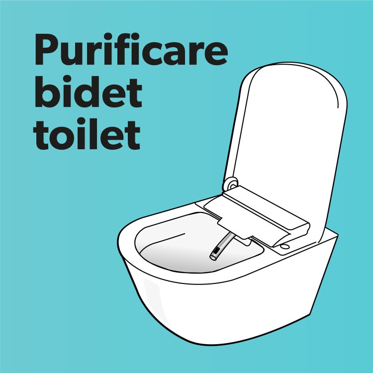 GRADE A1 - Back to Wall Bidet Toilet Combo- Built in Dryer & Spray-Purificare