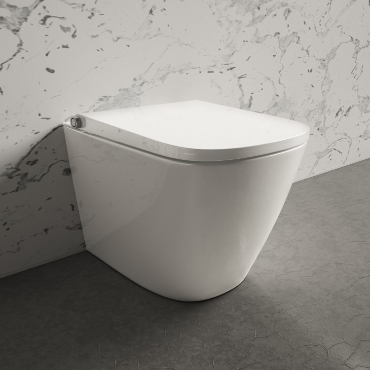 Back to Wall Smart Bidet Toilet Square - Purificare