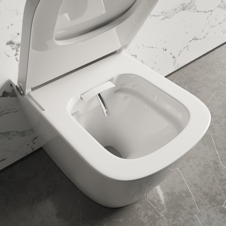 Back to Wall Smart Bidet Toilet Square - Purificare