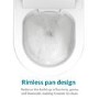 GRADE A1 - Back to Wall Bidet Toilet Combo- Built in Dryer & Spray-Purificare