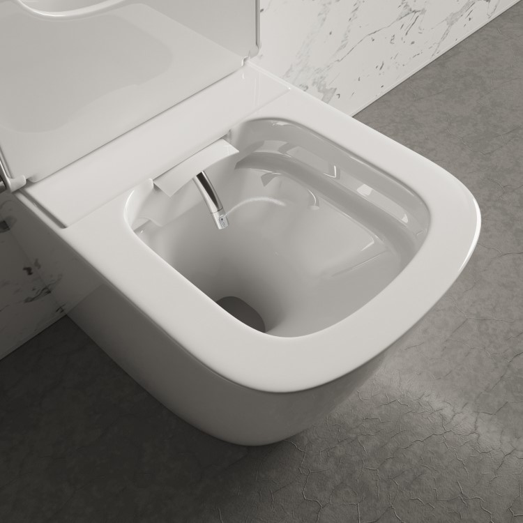 Back to Wall Smart Bidet Toilet Square - Purificare
