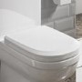 White Round Soft Close Toilet Seat with Quick Release - Addison