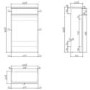 GRADE A1 - 500mm White Back to Wall Toilet Unit Only - Sion