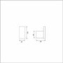 Square Robe Hook  - Bexton