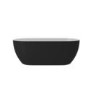 Black Freestanding Double Ended Bath 1650 x 750mm - Lisbon