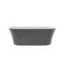 Grey Freestanding Double Ended Bath 1700 x 750mm - Arya