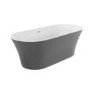 Grey Freestanding Double Ended Bath 1700 x 750mm - Arya