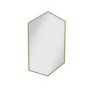 Hexagon Brushed Brass Bathroom Mirror - 500 x 750mm - Hexa