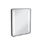 Rectangular Black Heated Bathroom Mirror with Lights 600 x 800mm - Lepus
