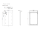 Rectangular LED Bathroom Mirror Battery Operated - 400 x 600mm - Lynx