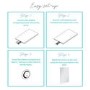 Rectangular LED Bathroom Mirror Battery Operated - 400 x 600mm - Lynx
