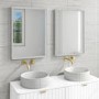 LED Bathroom Mirror with Demister - 500 x 700mm - Aquila