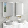 LED Bathroom Mirror with Demister - 500 x 700mm - Aquila