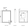 LED Bathroom Mirror with Demister - 500 x 700mm - Aquila