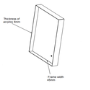 LED Bathroom Mirror with Demister - 500 x 700mm - Aquila