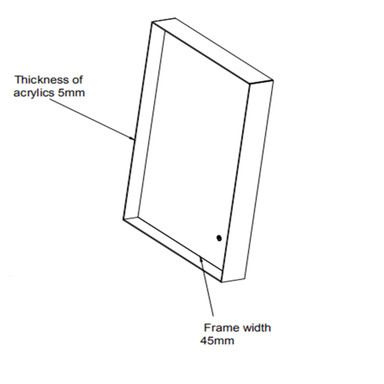LED Bathroom Mirror with Demister - 500 x 700mm - Aquila